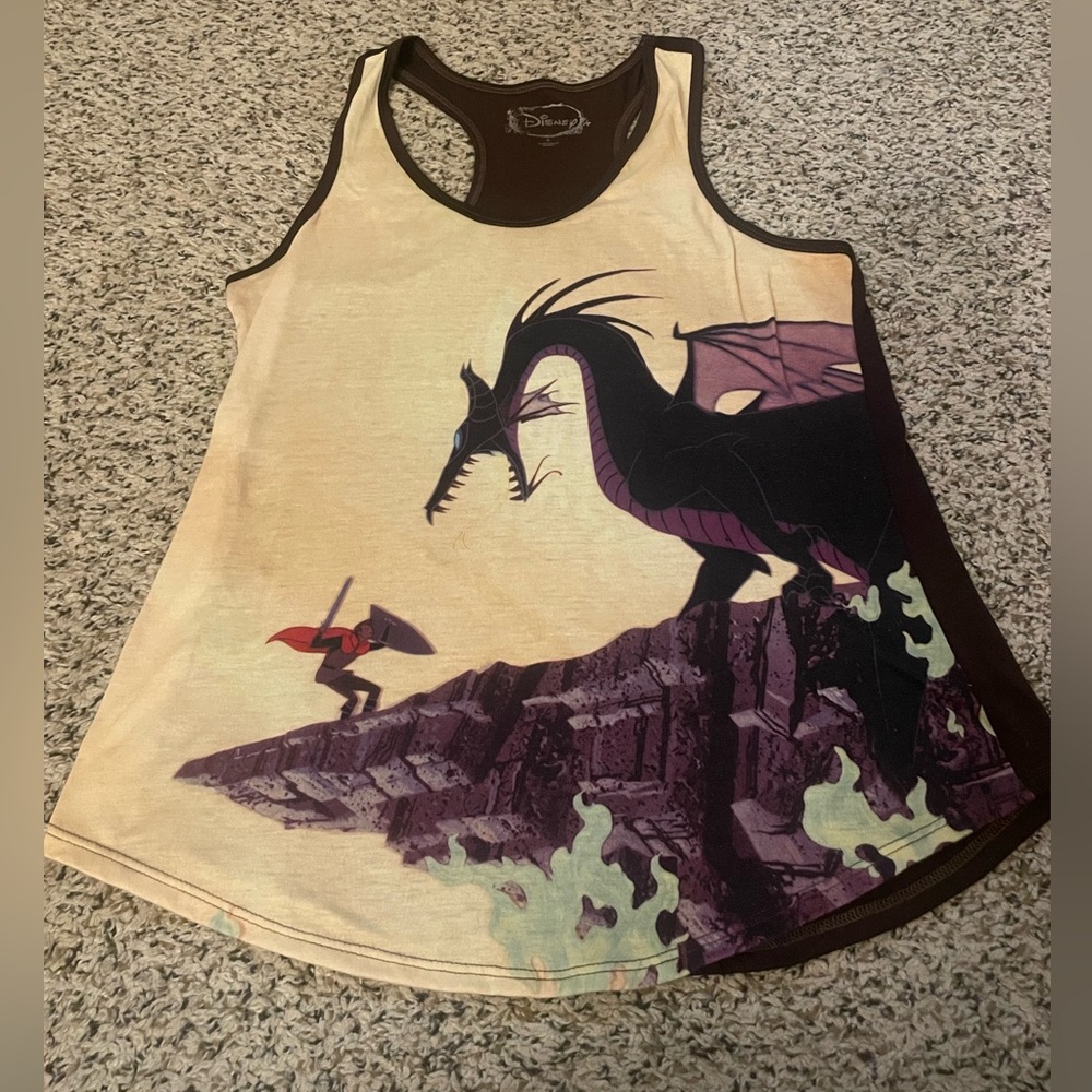 Maleficent Dragon tank top rare HTF Disney